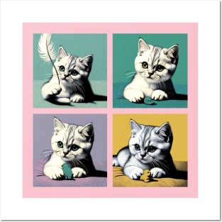 Burmilla Pop Art - Cute Kitties Posters and Art